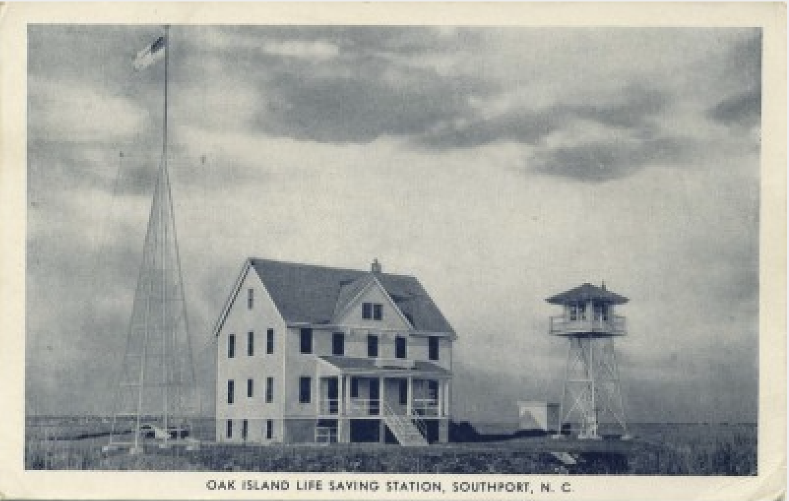 Oak-Island-Life-Saving-Station-postcard