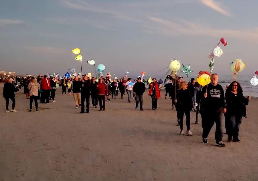 Oak Island NC New Year's Day Beach Lantern Parade